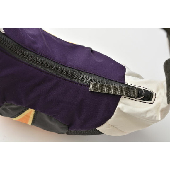 Prada Sport shoulder bag pouch Pop nylon prune gray white - Picture 8 of 11